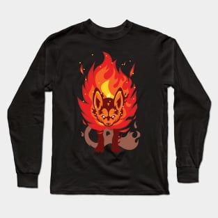 Burning Fox Long Sleeve T-Shirt